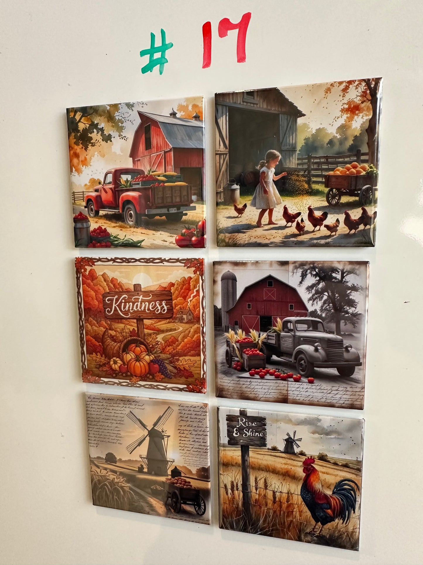 Thanksgiving / Fall Magnets Set #17
