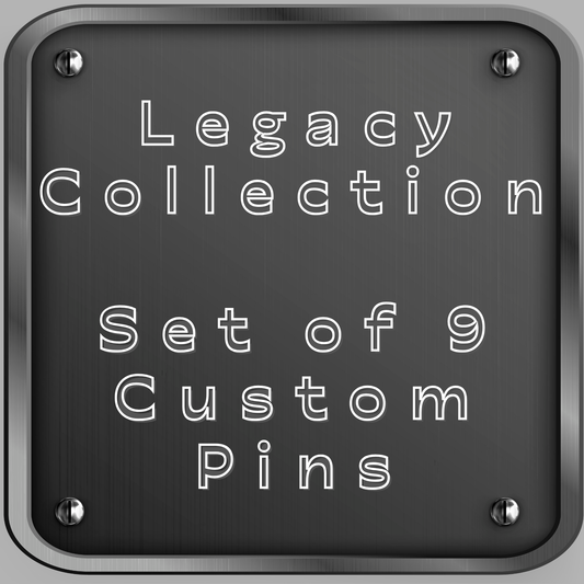 3" Set of 9 Legacy Line Custom Round Pins
