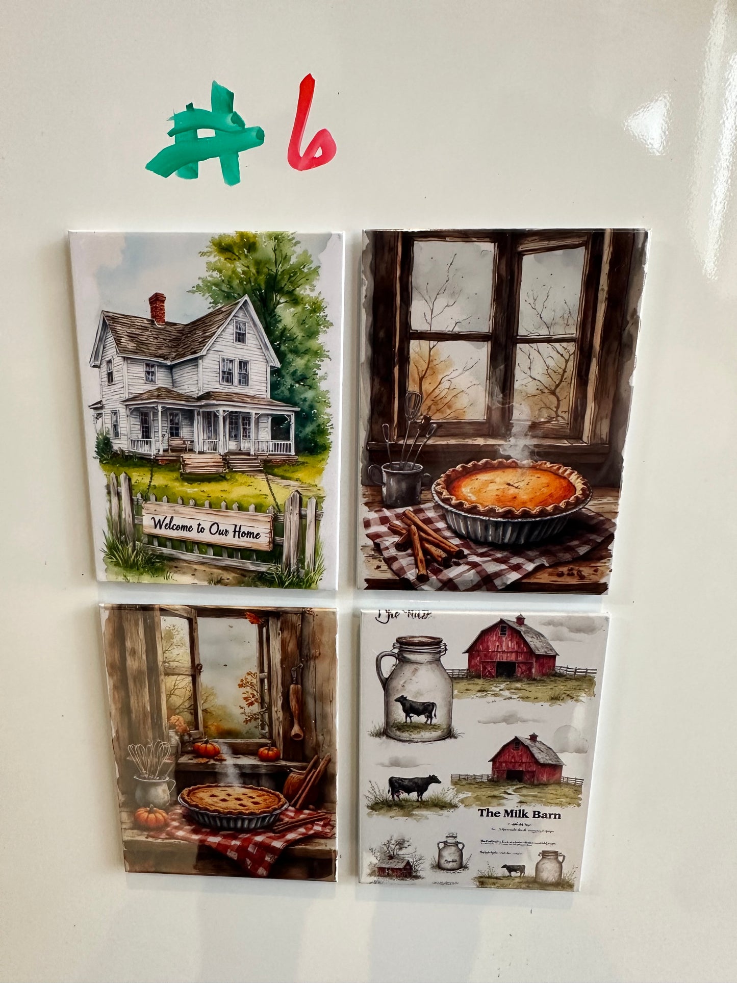 Farmhouse Magnets Set #6