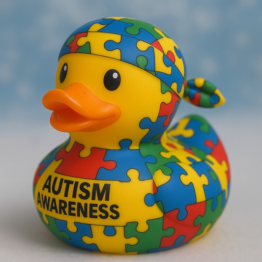 Autism Awareness Duck Magnet