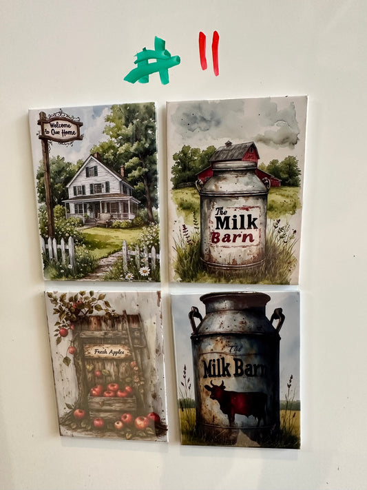 Farmhouse / Fall Magnets Set #11