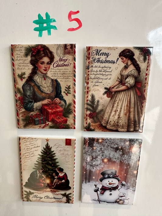 Christmas Magnets Set #4
