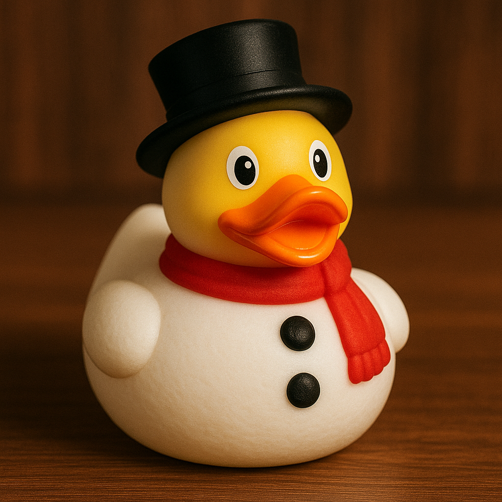 Snowman Duck Magnet